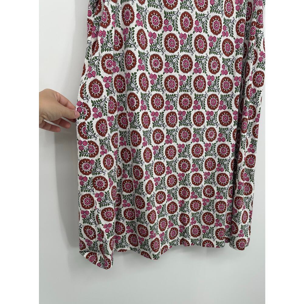 Boden Sleeveless Jersey Shift Dress In Gin Fizz Sunflower - Picture 6 of 9